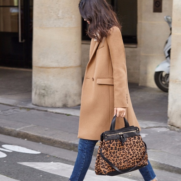sezane camel coat